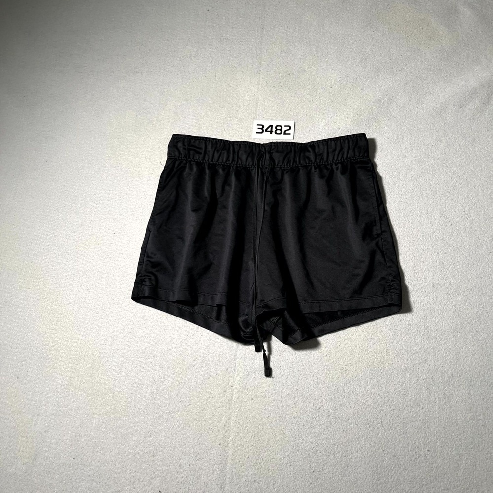 Nike Dri-FIT Athletic Shorts Womens 28W Black Drawstring Running Gym Training‎